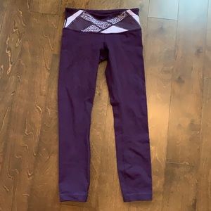 Lululemon dark purple leggings size 4